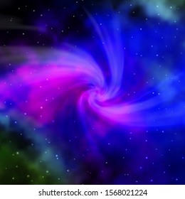 Dark Multicolor vector layout with bright stars. Shining colorful illustration with small and big stars. Best design for your ad, poster, banner.