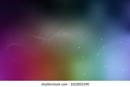Dark Multicolor vector layout with circle shapes. Illustration with set of shining colorful abstract circles. Completely new template for your brand book.