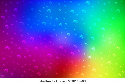 Dark Multicolor vector layout with circle shapes. Beautiful colored illustration with blurred circles in nature style. The pattern can be used for beautiful websites.
