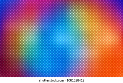 Dark Multicolor vector layout with circle shapes. Abstract illustration with colored bubbles in nature style. Pattern can be used for ads, leaflets.