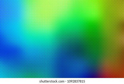 Dark Multicolor vector layout with circle shapes. Illustration with set of shining colorful abstract circles. Pattern can be used for futuristic ad, booklets.