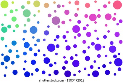 Dark Multicolor vector  layout with circle shapes. Abstract illustration with colored bubbles in nature style. Pattern for ads, leaflets.