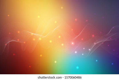 Dark Multicolor vector layout with circle shapes. Modern abstract illustration with colorful water drops. Pattern can be used as texture of water, rain drops.