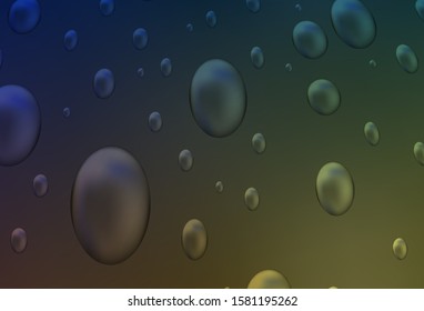 Dark Multicolor vector layout with circle shapes. Abstract illustration with colored bubbles in nature style. Completely new template for your brand book.