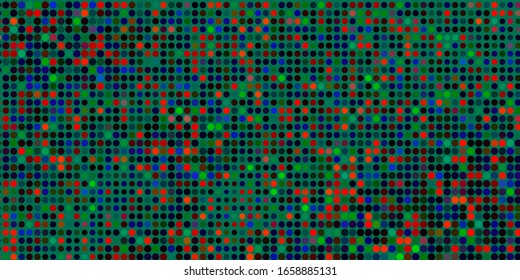 Dark Multicolor vector layout with circle shapes. Abstract illustration with colorful spots in nature style. Design for your commercials.