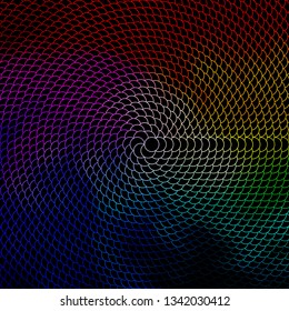 Dark Multicolor vector layout with circles. Abstract colorful disks on simple gradient background. Pattern for business ads.