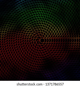 Dark Multicolor vector layout with circles. Abstract colorful disks on simple gradient background. Design for posters, banners.