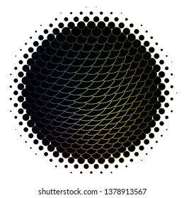 Dark Multicolor vector layout with circles. Colorful illustration with gradient dots in nature style. Pattern for websites, landing pages.