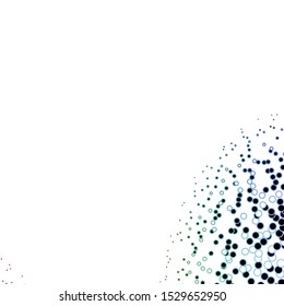 Dark Multicolor vector layout with circles. Modern abstract illustration with colorful circle shapes. Pattern for business ads.