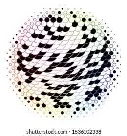 Dark Multicolor vector layout with circles. Abstract colorful disks on simple gradient background. Design for your commercials.