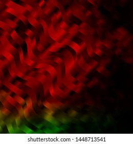 Dark Multicolor vector layout with circular arc. Illustration in abstract style with gradient curved.  Pattern for ads, commercials.