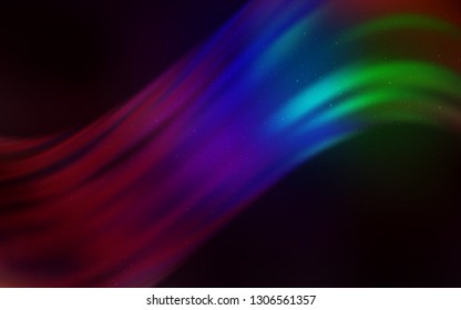 Dark Multicolor vector layout with cosmic stars. Shining illustration with sky stars on abstract template. Pattern for futuristic ad, booklets.