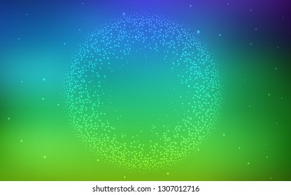 Dark Multicolor vector layout with cosmic stars. Modern abstract illustration with Big Dipper stars. Smart design for your business advert.
