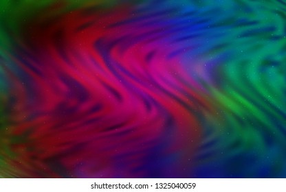 Dark Multicolor vector layout with cosmic stars. Shining illustration with sky stars on abstract template. Pattern for astronomy websites.