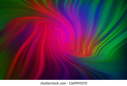 Dark Multicolor vector layout with cosmic stars. Modern abstract illustration with Big Dipper stars. Template for cosmic backgrounds.