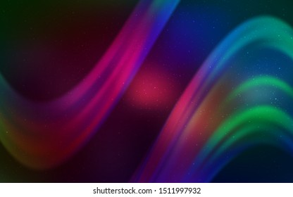 Dark Multicolor vector layout with cosmic stars. Modern abstract illustration with Big Dipper stars. Best design for your ad, poster, banner.