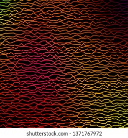 Dark Multicolor vector layout with curves. Abstract gradient illustration with wry lines. Template for your UI design.