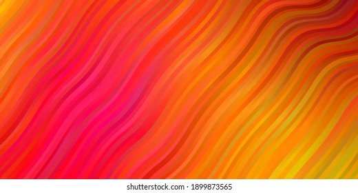 Dark Multicolor vector layout with curves. Brand new colorful illustration with bent lines. Pattern for commercials, ads.