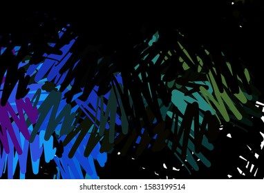 Dark Multicolor vector layout with flat lines. Blurred decorative design in simple style with lines. Smart design for your business advert.