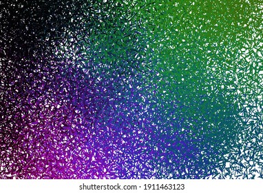 Dark Multicolor vector layout with flat lines. Colorful shining illustration with lines on abstract template. Template for your beautiful backgrounds.