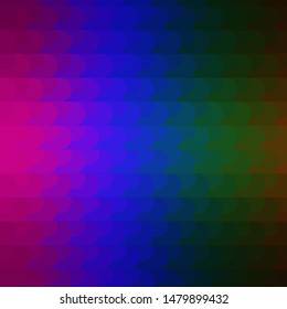 Dark Multicolor vector layout with lines. Colorful gradient illustration with abstract flat lines. Pattern for ads, commercials.