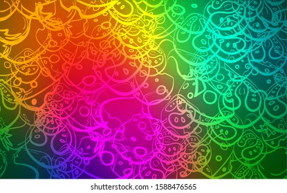 Dark Multicolor vector layout with restaurant food. Decorative shining illustration with food on abstract template. Design for ad, poster, banner of cafes or restaurants.