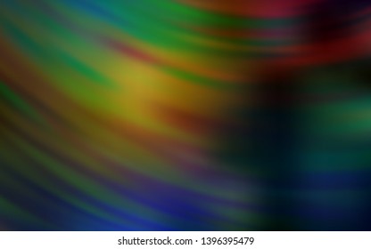 Dark Multicolor vector layout with wry lines. An elegant bright illustration with gradient. A new texture for your  ad, booklets, leaflets.