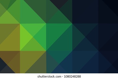 Dark Multicolor vector low poly texture. Polygonal abstract illustration with gradient. A completely new template for your business design.