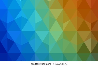 Dark Multicolor vector low poly layout. Colorful illustration in polygonal style with gradient. Best triangular design for your business.