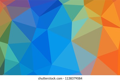 Dark Multicolor vector low poly cover. Creative geometric illustration in Origami style with gradient. Textured pattern for your backgrounds.