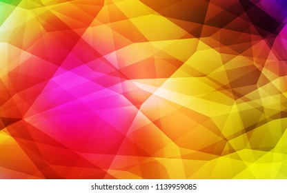 Dark Multicolor vector low poly texture. Modern abstract illustration with triangles. Brand new design for your business.