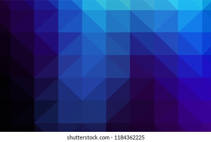 Dark Multicolor vector low poly texture. Creative illustration in halftone style with triangles. Template for cell phone's backgrounds.