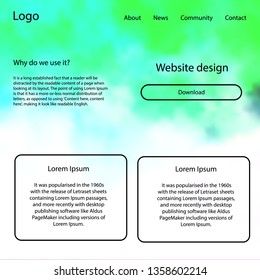 Dark Multicolor vector Material Design Kit with stars. Decorative ui kit design in abstract style with colorful sky. This sample is for your landing page.
