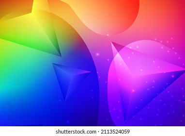 Dark Multicolor vector Modern abstract colorful illustration with spheres and lines. Beautiful colored illustration with blurred circles in nature style. Elegant design for wallpapers.