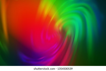 Dark Multicolor vector modern elegant background. Colorful illustration in abstract style with gradient. Background for designs.