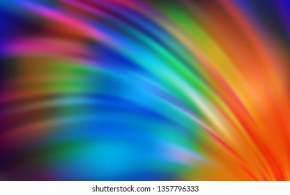 Dark Multicolor vector modern elegant backdrop. New colored illustration in blur style with gradient. New style for your business design.