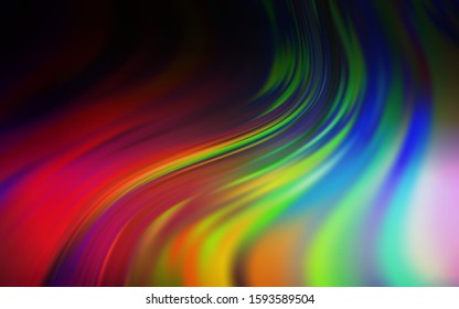 Dark Multicolor vector modern elegant background. Shining colored illustration in smart style. The best blurred design for your business.