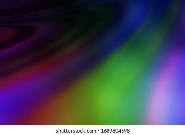 Dark Multicolor vector modern elegant backdrop. Abstract colorful illustration with gradient. Blurred design for your web site.