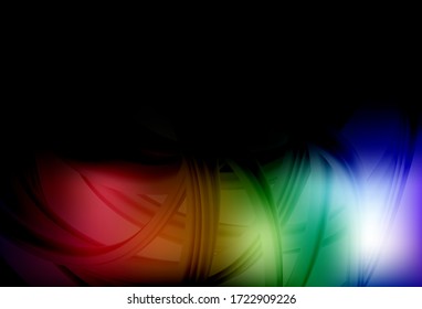 Dark Multicolor vector modern elegant backdrop. Glitter abstract illustration with gradient design. New design for your business.