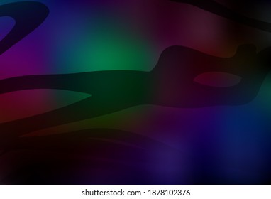 Dark Multicolor vector modern elegant layout. Abstract colorful illustration with gradient. Completely new design for your business.