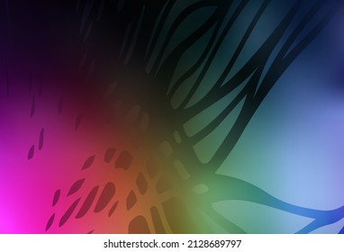 Dark Multicolor vector modern elegant backdrop. Shining colorful illustration in smart style. Elegant background for a brand book.