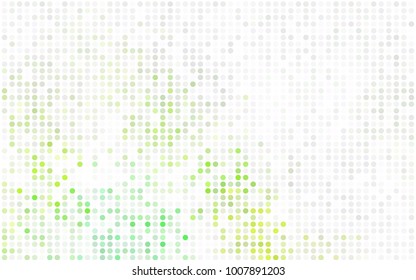 Dark Multicolor vector modern geometrical circle abstract background. Dotted texture template. Geometric pattern in halftone style with gradient. 