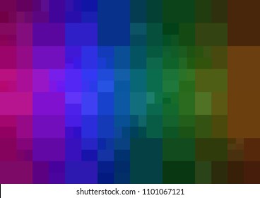 Dark Multicolor vector modern geometrical abstract background. Texture template. Geometric pattern in Origami style with gradient. 