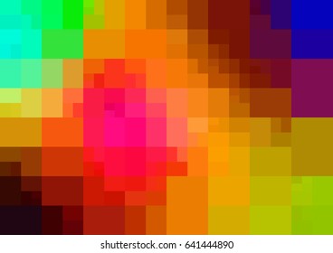 Dark Multicolor vector modern geometrical abstract background. Texture template. Geometric pattern in Origami style with gradient. 