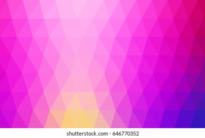 Dark Multicolor vector modern geometrical abstract background. Texture, new background. Geometric background in Origami style with gradient. 