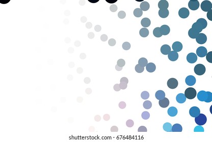 Dark Multicolor vector modern geometrical circle abstract background. Dotted texture template. Geometric pattern in halftone style with gradient. 