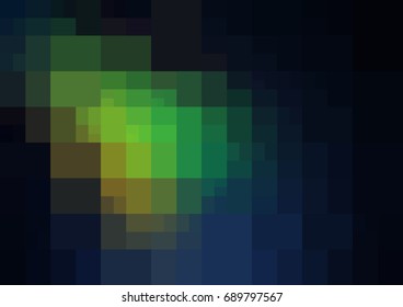 Dark Multicolor vector modern geometrical abstract background. Texture template. Geometric pattern in Origami style with gradient. 
