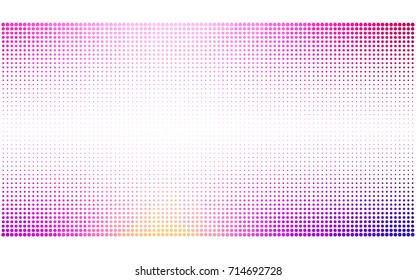 Dark Multicolor vector modern geometrical circle abstract background. Dotted texture template. Geometric pattern in halftone style with gradient. 