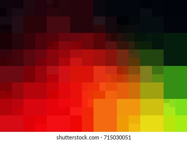 Dark Multicolor vector modern geometrical abstract background. Texture template. Geometric pattern in Origami style with gradient. 