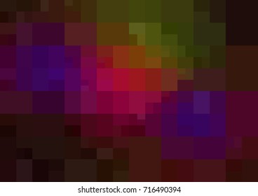 Dark Multicolor vector modern geometrical abstract background. Texture template. Geometric pattern in Origami style with gradient. 